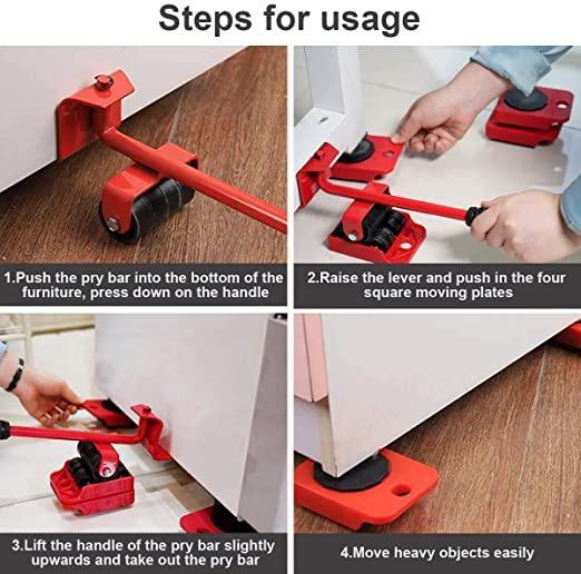 Furniture Lifter -Tool with Wheel Pads