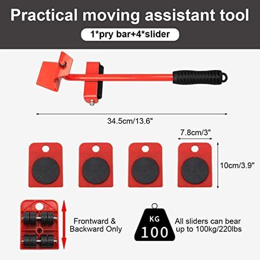 Furniture Lifter -Tool with Wheel Pads